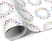 Crescent Pride Moons & Black Hearts Cadeaupapier (Rol Hoek)