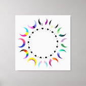Crescent Pride Moons & Black Hearts Canvas Afdruk (Voorkant)