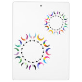 Crescent Pride Moons & Black Hearts Klembord (Achterkant)