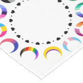 Crescent Pride Moons & Black Hearts Korte Tafelloper (Hoek)