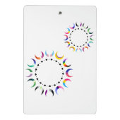 Crescent Pride Moons & Black Hearts Mini Klembord (Achterkant)