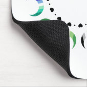 Crescent Pride Moons & Black Hearts Muismat (Hoek)