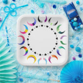 Crescent Pride Moons & Black Hearts Papieren Bordje (Feest)