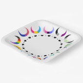 Crescent Pride Moons & Black Hearts Papieren Bordje (Gebogen)