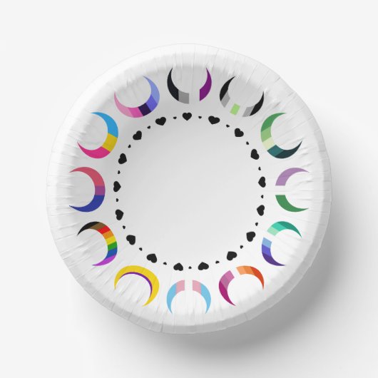 Crescent Pride Moons & Black Hearts Papieren Kommen (Voorkant)