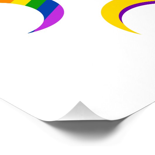 Crescent Pride Moons & Black Hearts Perfect Poster (Hoek)