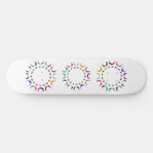 Crescent Pride Moons & Black Hearts Persoonlijk Skateboard (Horizontaal)