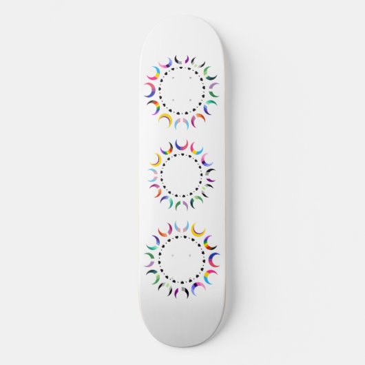 Crescent Pride Moons & Black Hearts Persoonlijk Skateboard (Voorkant)