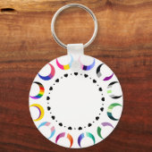 Crescent Pride Moons & Black Hearts Sleutelhanger (Achterkant)
