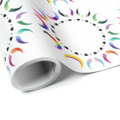 Crescent Pride Moons & Heart Ring Cadeaupapier (Rol Hoek)