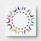 Crescent Pride Moons & Heart Ring Fotoplaat (Voorkant)