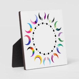 Crescent Pride Moons & Heart Ring Fotoplaat
