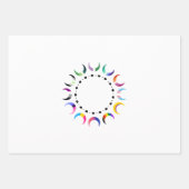 Crescent Pride Moons & Heart Ring Inpakpapier Vel (Voorkant 2)