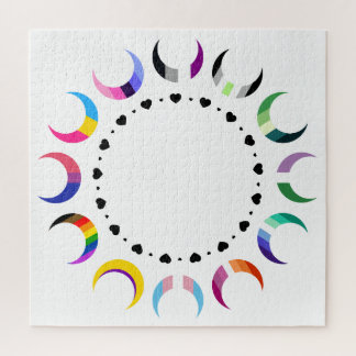 Crescent Pride Moons & Heart Ring Legpuzzel