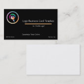 Crescent Rainbows Crop Circle Logo Visitekaartje (Voorkant / Achterkant)