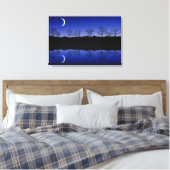 Crescent Reflections Wrapped Canvas Art (Insitu (Slaapkamer))