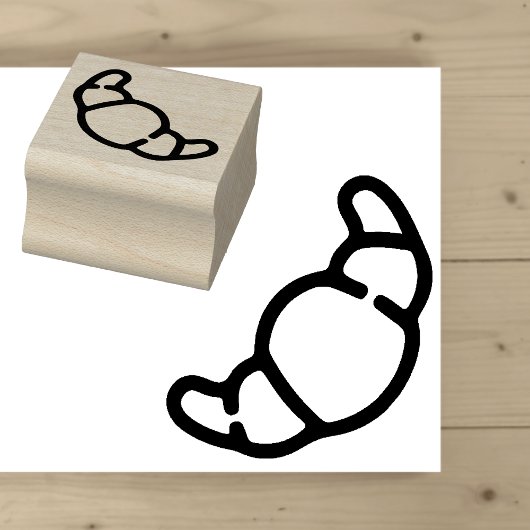Crescent Roll Mini Stamp Scrapbooking and Crafts Rubberstempel