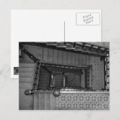 Crescent Stairwell Grayscale Briefkaart (Voorkant / Achterkant)
