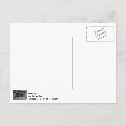 Crescent Stairwell Grayscale Briefkaart (Achterkant)