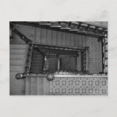 Crescent Stairwell Grayscale Briefkaart (Voorkant)