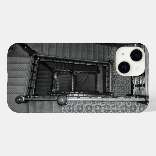 Crescent Stairwell Grayscale Case-Mate iPhone Case (Achterkant (horizontaal))