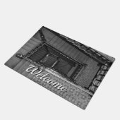 Crescent Stairwell Grayscale Welcome Doormat Deurmat (Schuin)