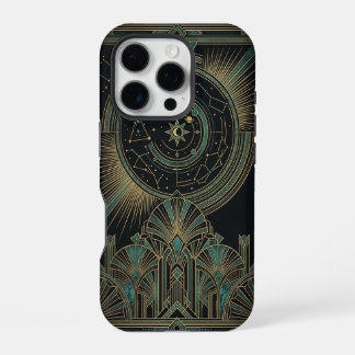 Crescent Star Deco Moon | Art iPhone 16 Pro Case Hoesje