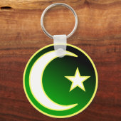 Crescent & ster van de islam sleutelhanger (Voorkant)