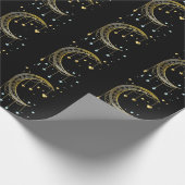 Crescent Sun Spirituality Moon Kawaii Cadeaupapier (Hoek)