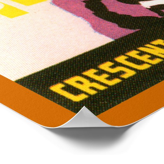 Crescent Tumeric Label (rand) Poster (Hoek)