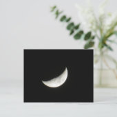 Crescent Waxing Moon Briefkaart (Staand voorkant)
