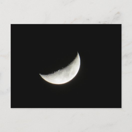 Crescent Waxing Moon Briefkaart (Voorkant)