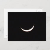 Crescent Winter Moon Briefkaart (Voorkant / Achterkant)