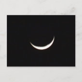 Crescent Winter Moon Briefkaart (Voorkant)