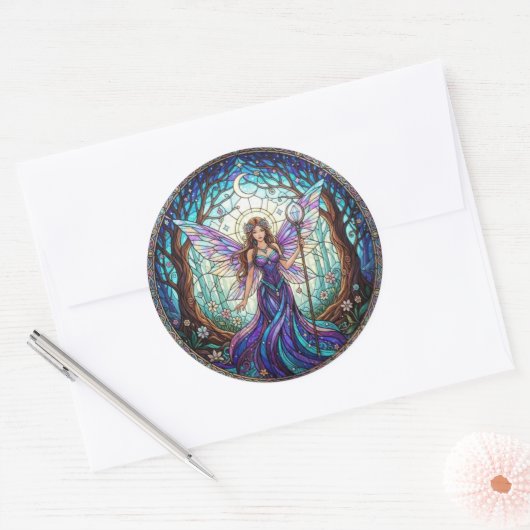 CrescentMoonFairy Ronde Sticker (Envelop)