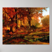Cresheim Glen, Wissahickon, Autumn Thomas Moran Poster (Voorkant)