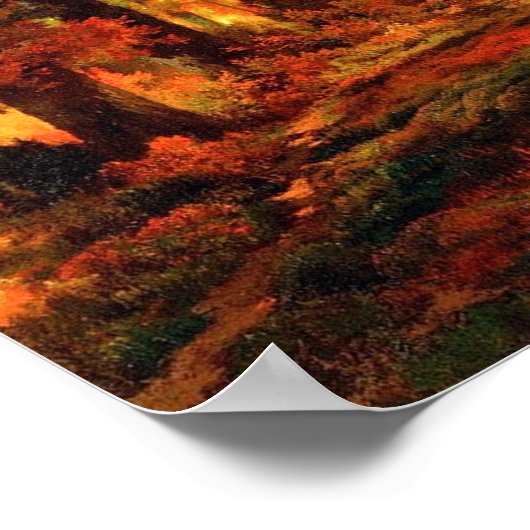 Cresheim Glen, Wissahickon, Autumn Thomas Moran Poster (Hoek)