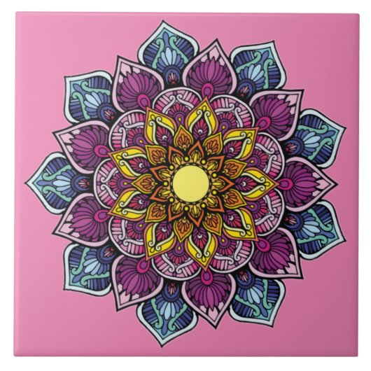 Crest Amethyst™ Tegeltje (Voorkant)