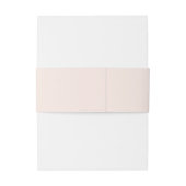 Crest Blush Roze Rose Goud Monogram Uitnodigingen Wikkel (Achterkant Voorbeeld)