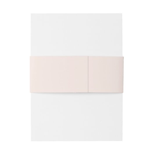 Crest Blush Roze Rose Goud   Monogram Uitnodigingen Wikkel (Achterkant Voorbeeld)