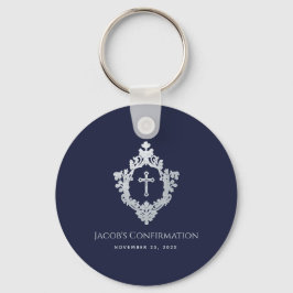 Crest Boy Bevestiging Gunsten Navy Blue  Sleutelhanger