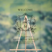  Crest Bruiloft Welkom Acryl Bord (Neutraal)