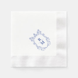 Crest gepersonaliseerde bruiloft Monogram papier s Servet
