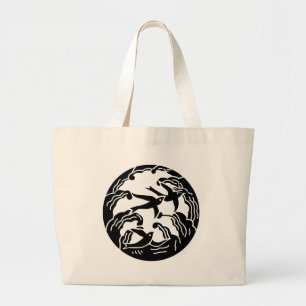 Crest KAMON-symbool uit de Japanse familie Grote Tote Bag
