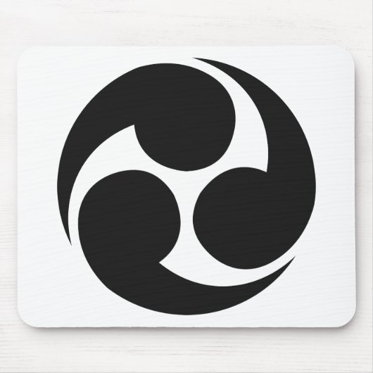 Crest KAMON-symbool uit de Japanse familie Muismat (Voorkant)