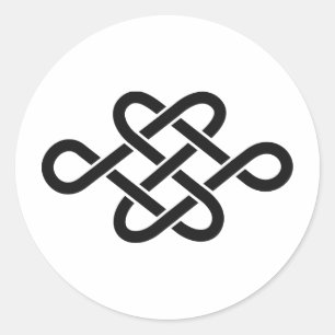 Crest KAMON-symbool uit de Japanse familie Ronde Sticker