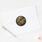 Crest KAMON-symbool uit de Japanse familie Ronde Sticker (Envelop)