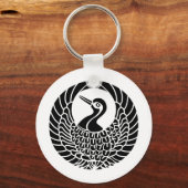 Crest KAMON-symbool uit de Japanse familie Sleutelhanger (Voorkant)