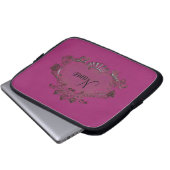 Crest ~ laptophoes laptop sleeve (Voorkant onderkant)