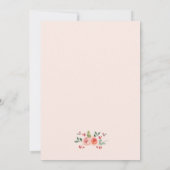 Crest met monogram floral Save the Date Kaart (Achterkant)